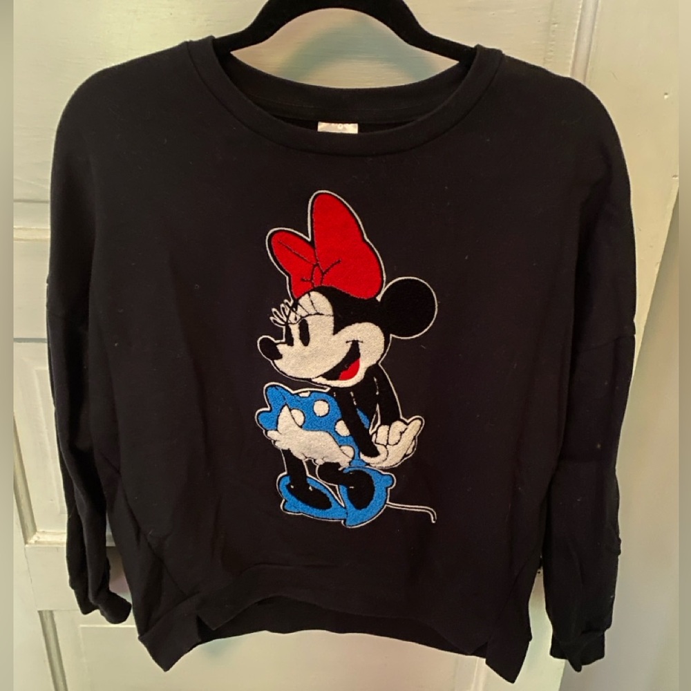 Cute cropped Minnie Mouse Disney sweatshirt - medium